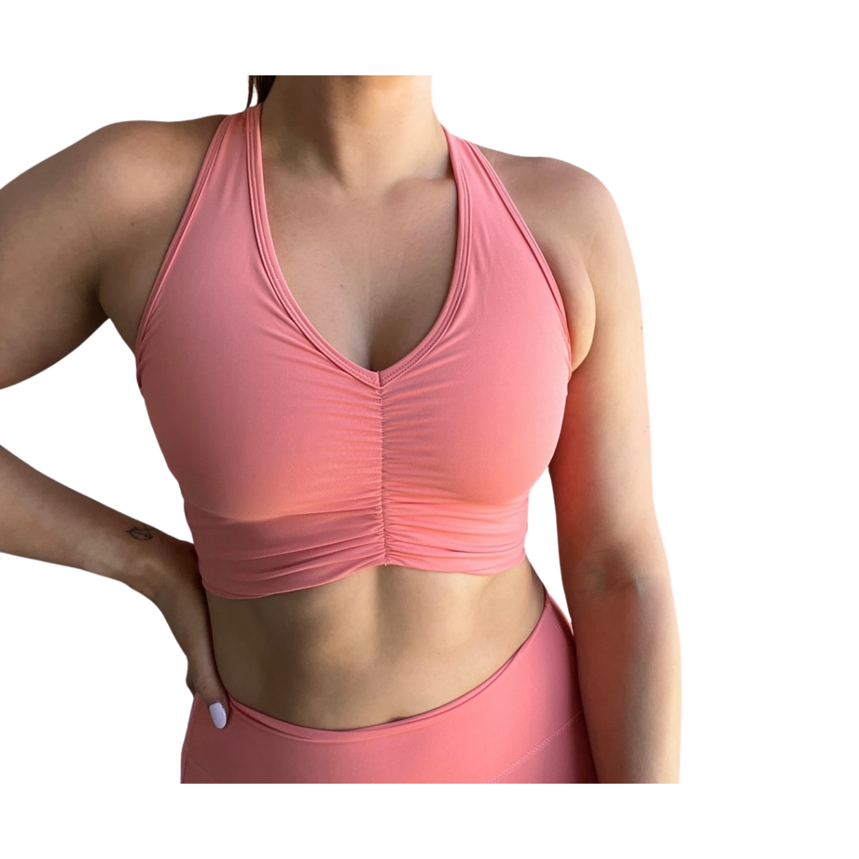 Bondi Sports Bra - Coral