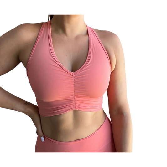 Bondi Sports Bra - Coral