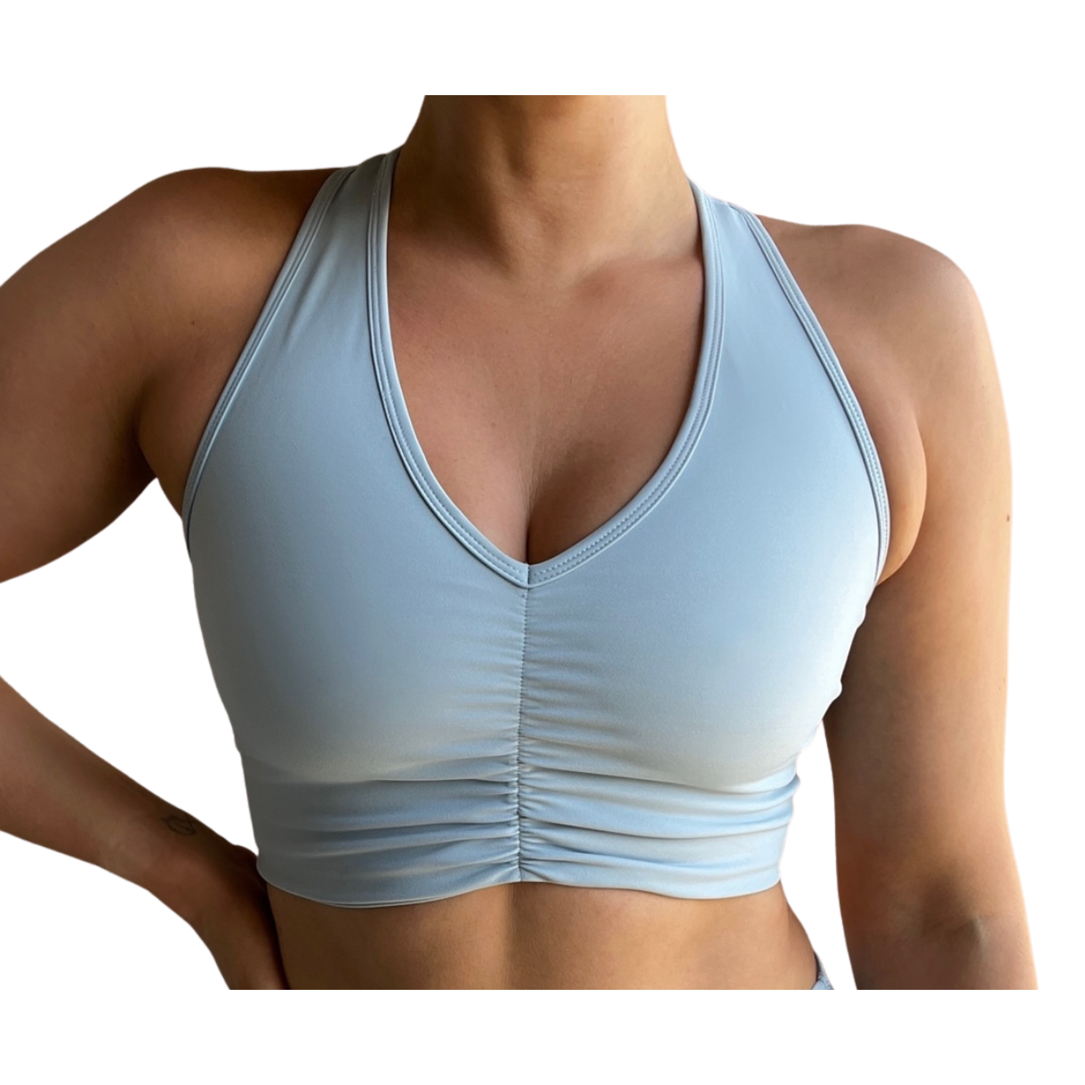 Bondi Sports Bra - Dusty Blue