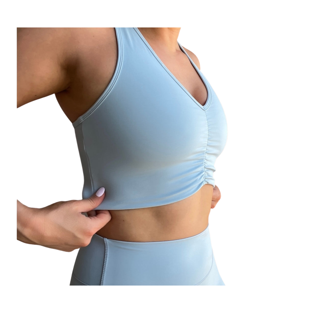 Bondi Sports Bra - Dusty Blue