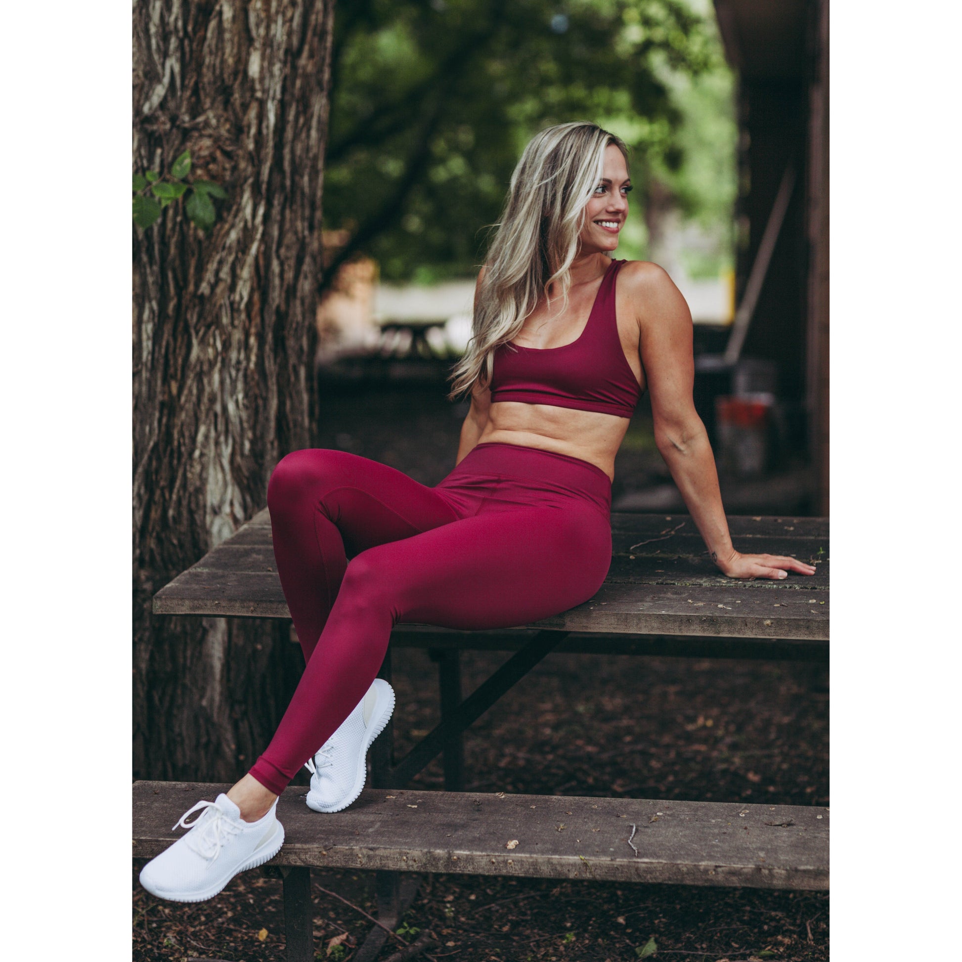 Cyan and Stone. Women's sports bra. Eco-Friendly Sports Bra