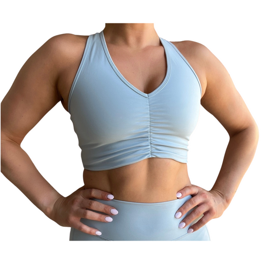 Bondi Sports Bra - Dusty Blue