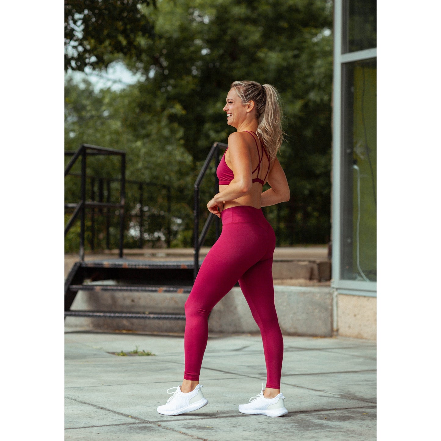 Women's leggings. Cyan and Stone. Squat Proof Leggings